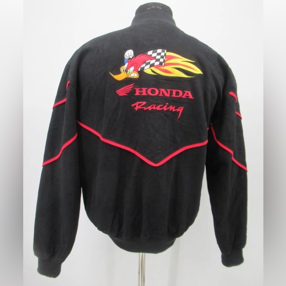 Vintage Honda Men's Racing Bomber Jacket - Picture 5 of 9